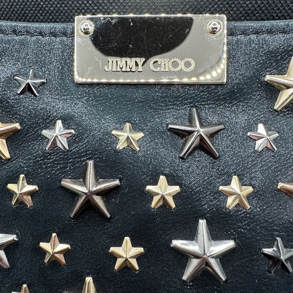 Like New Jimmy Choo Star-Studded Zulu Clutch - Picture 6 of 12